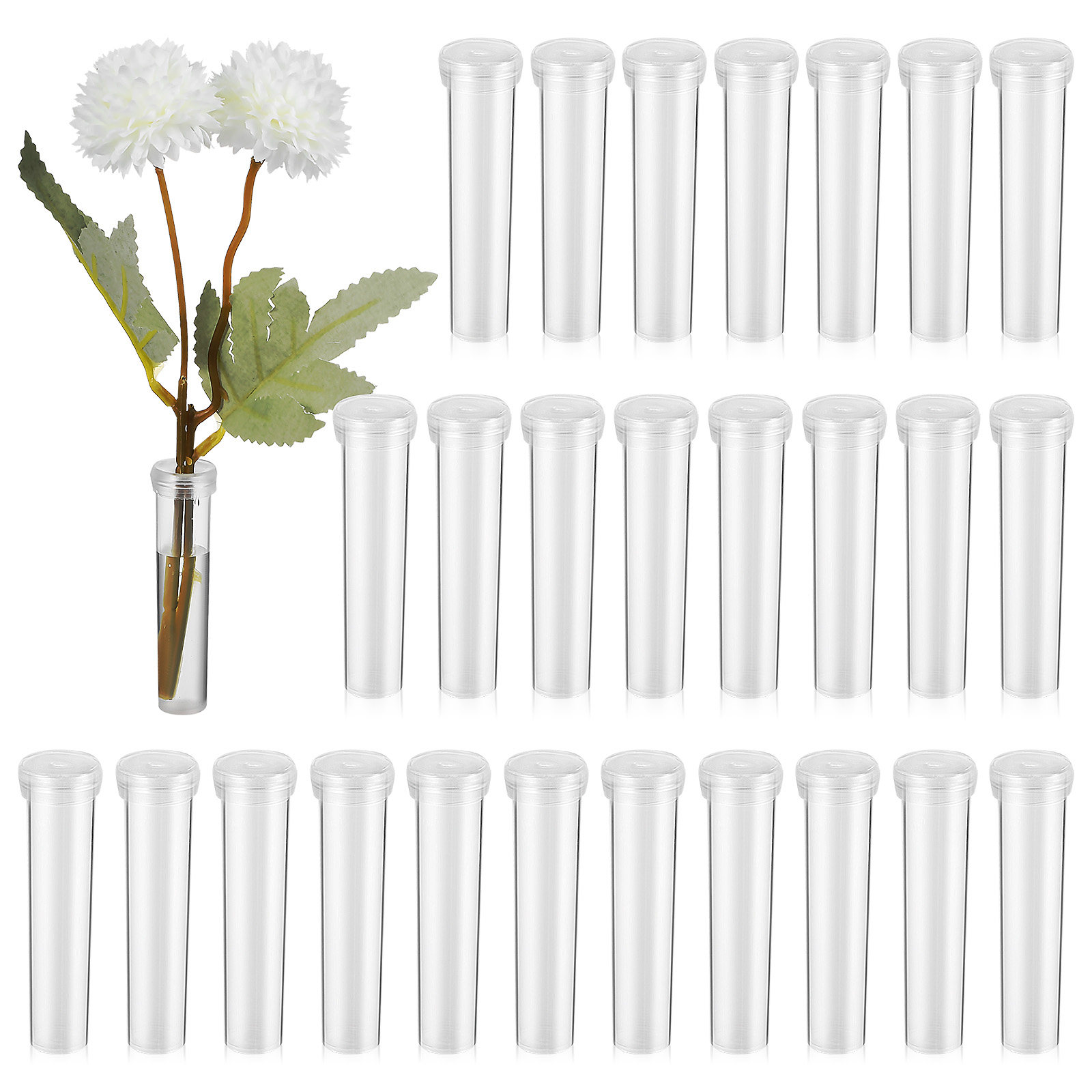 Florist Flower Supply - 100Pcs Flower Nutrient Tubes Universal Size