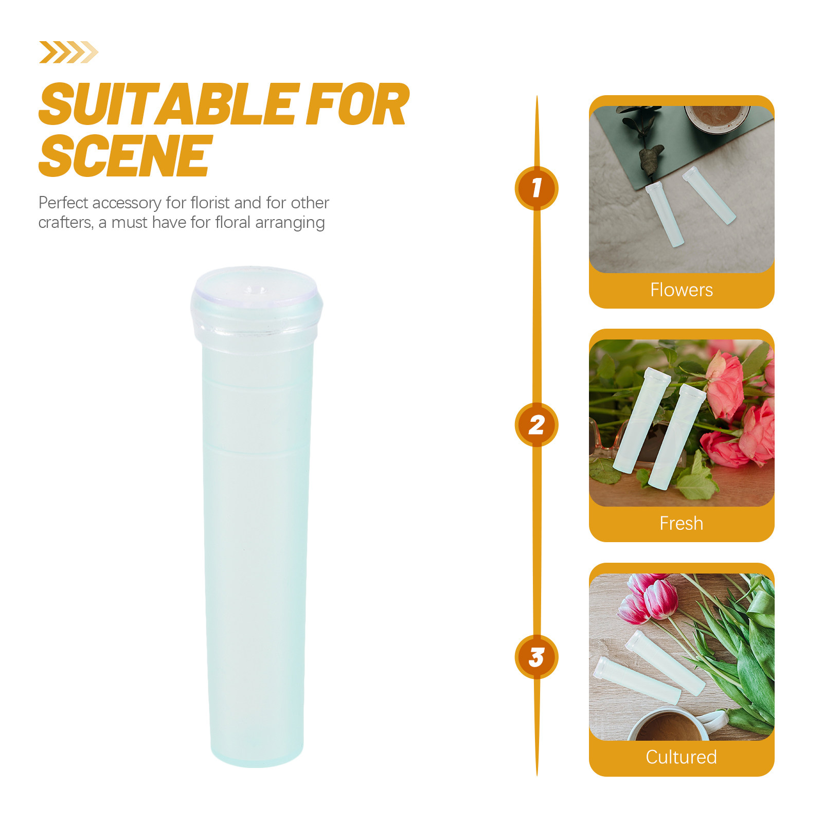 20Pcs Sky Blue Floral Water Tu - The Florist Supply Shop recensie en prijs