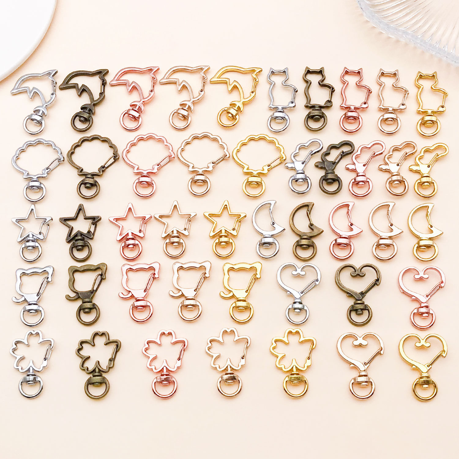 5pcs/lot Heart Star Moon Cat D - Flower Supplies recensie en prijs
