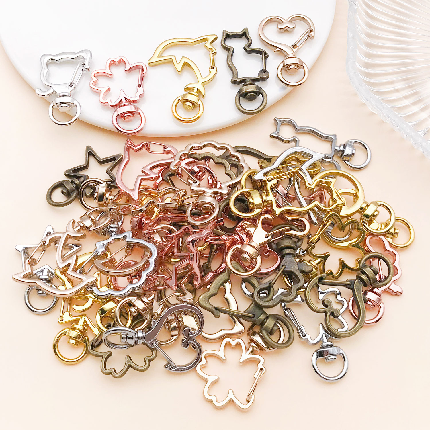 5pcs/lot Heart Star Moon Cat D - Flower Supplies recensie en prijs