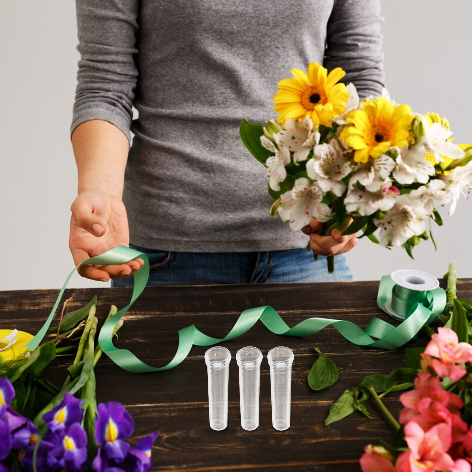 200Pcs Flower Water Tube Trans - Florist Flower Supply recensie en prijs