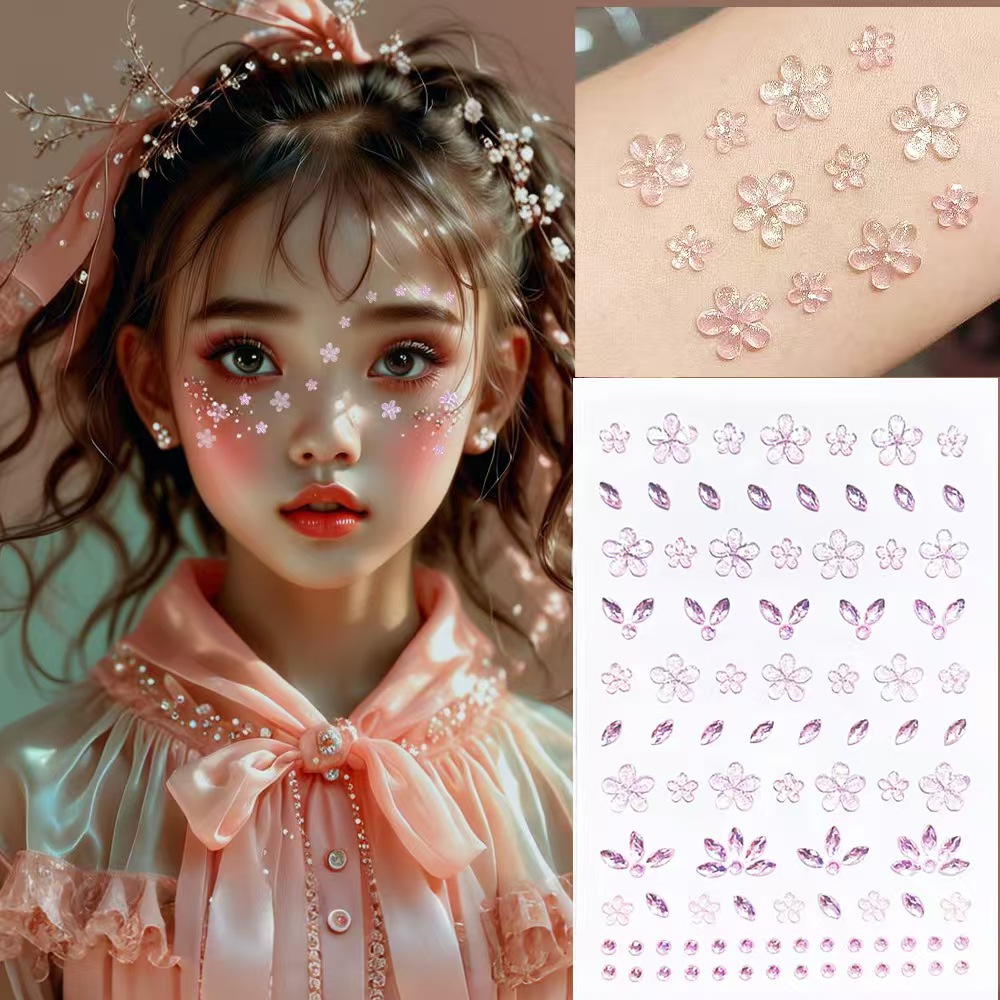 New Diamond Face Stickers 3D F - Flower Supplies recensie en prijs