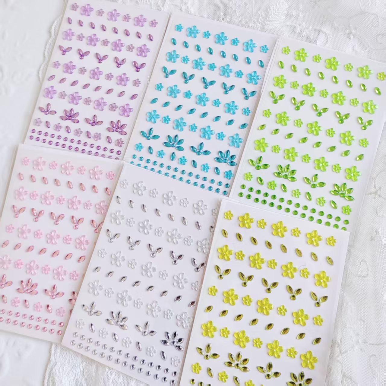 New Diamond Face Stickers 3D F - Flower Supplies recensie en prijs
