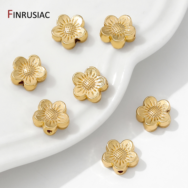 14K Gold Plated Brass Flower S - Flower Supplies recensie en prijs