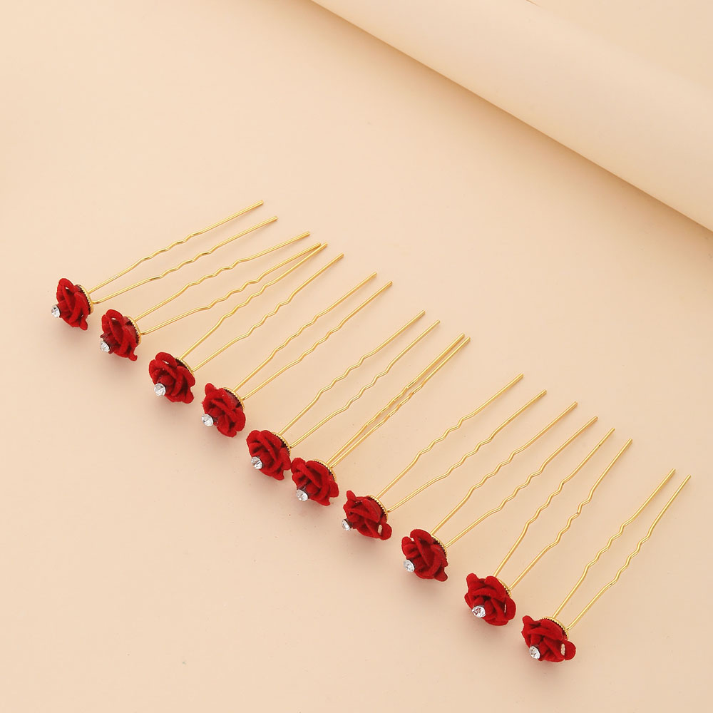 10Pcs Rose Hair Accessories We - Flower Supplies recensie en prijs