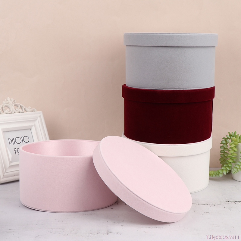 Velvet Round Flowers Box Gift  - Florist Flower Supply recensie en prijs
