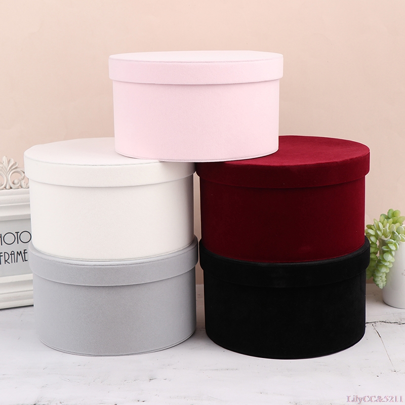 Velvet Round Flowers Box Gift  - Florist Flower Supply recensie en prijs
