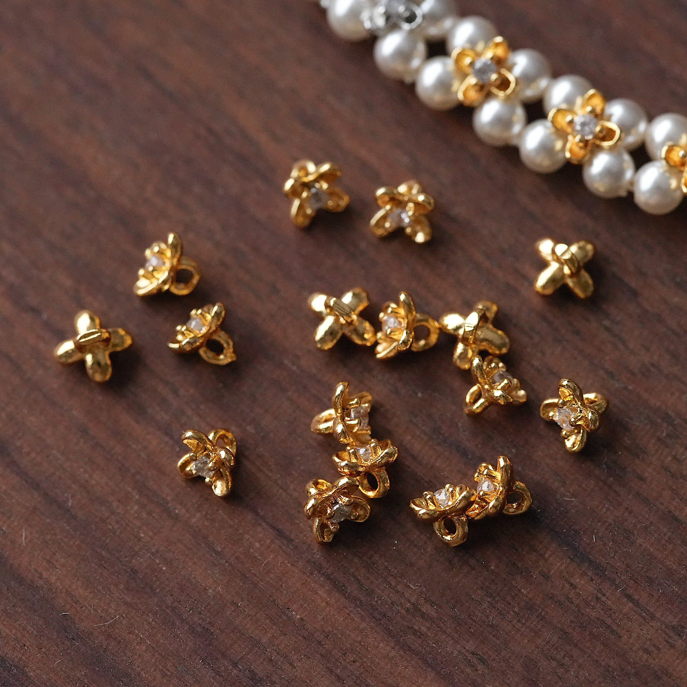 20PCS Gold Plated Brass Mini Z - Flower Supplies recensie en prijs
