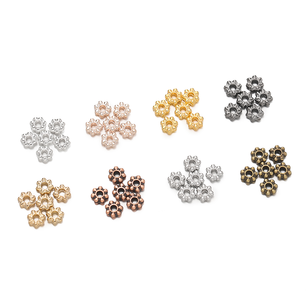 200Pcs 4/6mm Alloy Snowflake B - Flower Supplies recensie en prijs