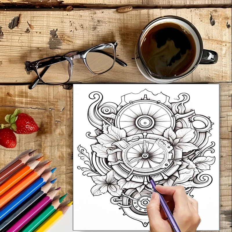 Coloring Book Steampunk Flower - Flower Supplies recensie en prijs
