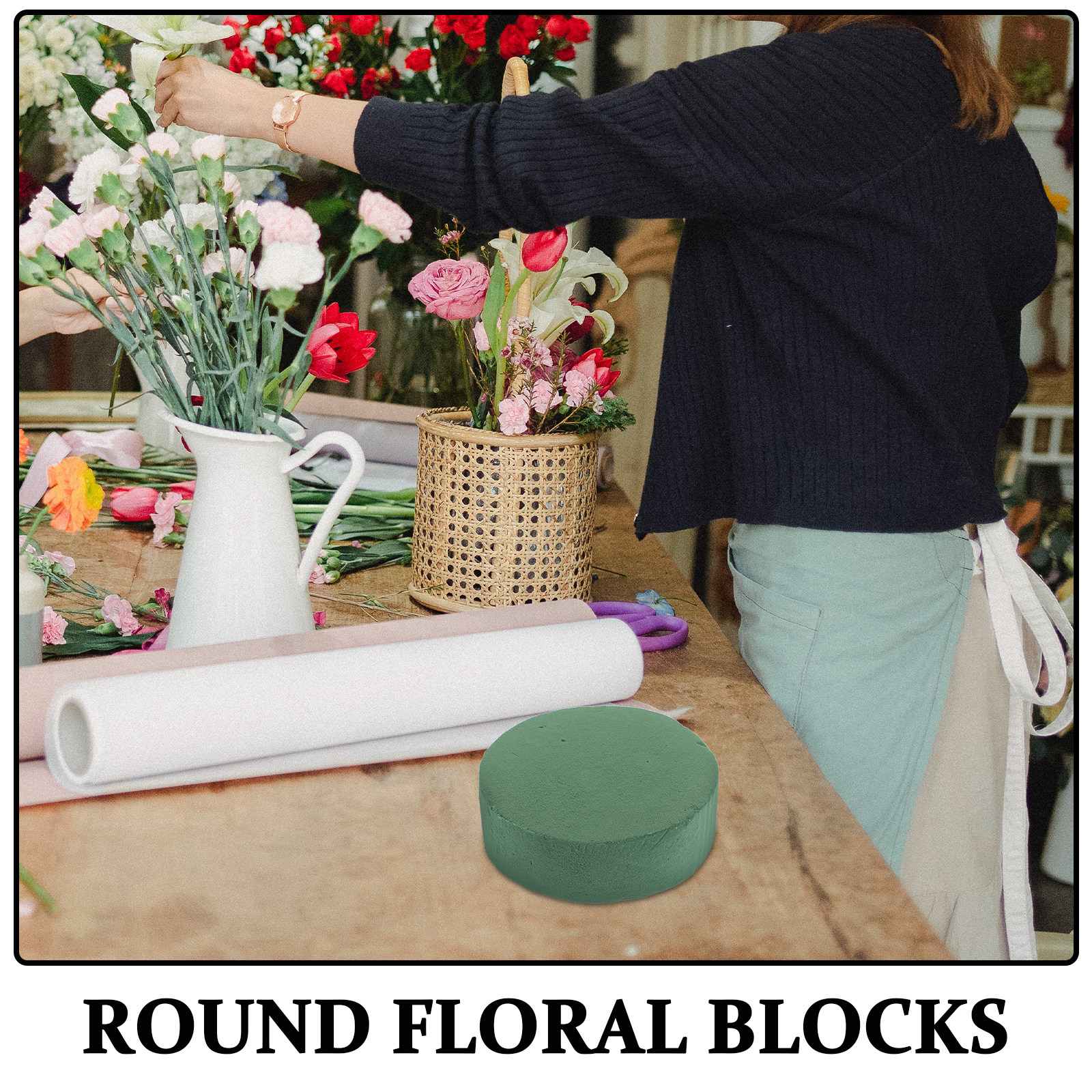 6Pcs Round Floral Foam Blocks  - Florist Flower Supply recensie en prijs