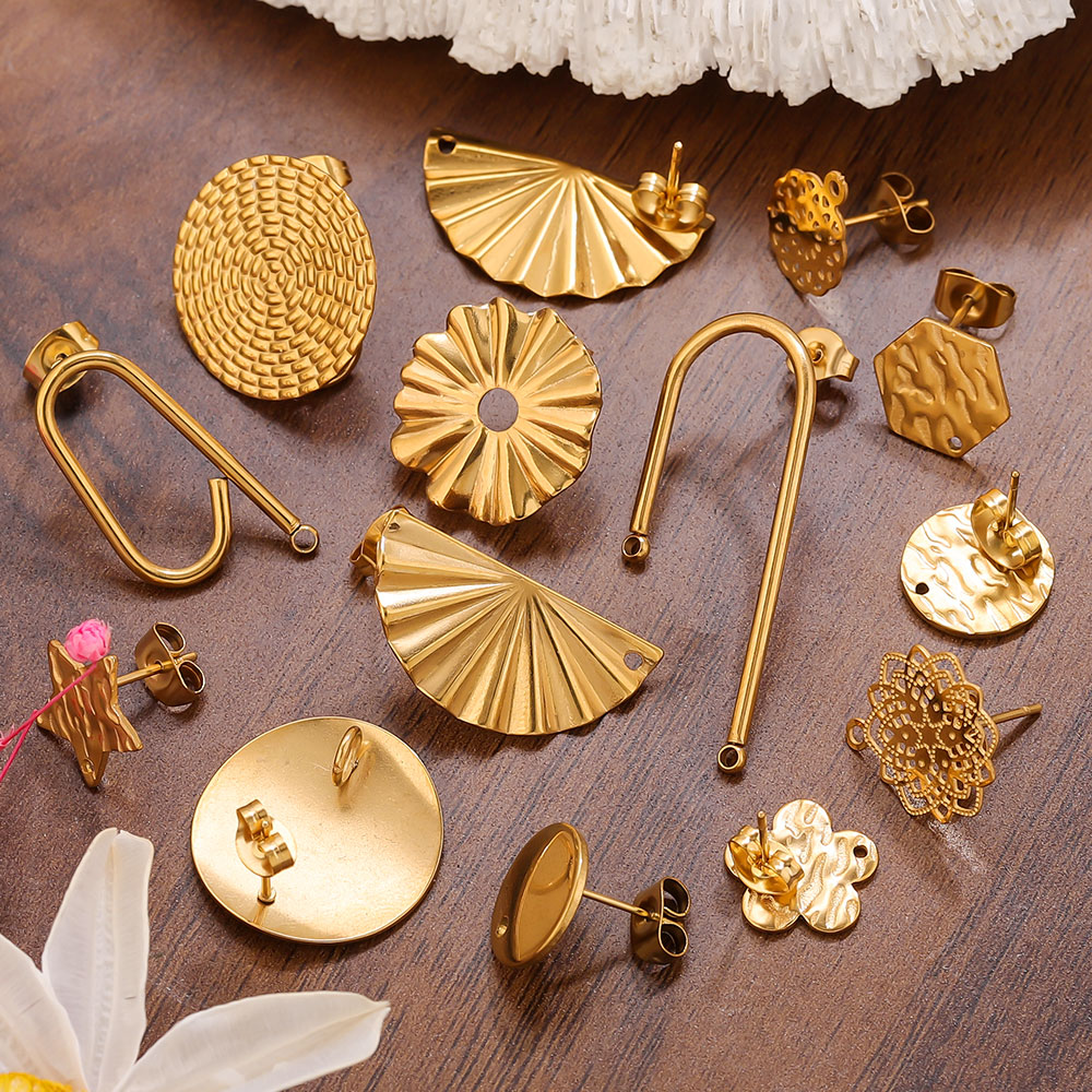 10pcs Stainless Steel Earrings - Flower Supplies recensie en prijs