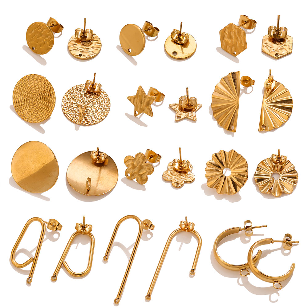 10pcs Stainless Steel Earrings - Flower Supplies recensie en prijs