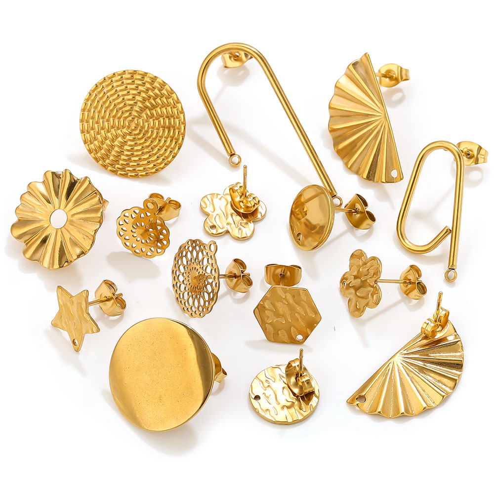 10pcs Stainless Steel Earrings - Flower Supplies recensie en prijs