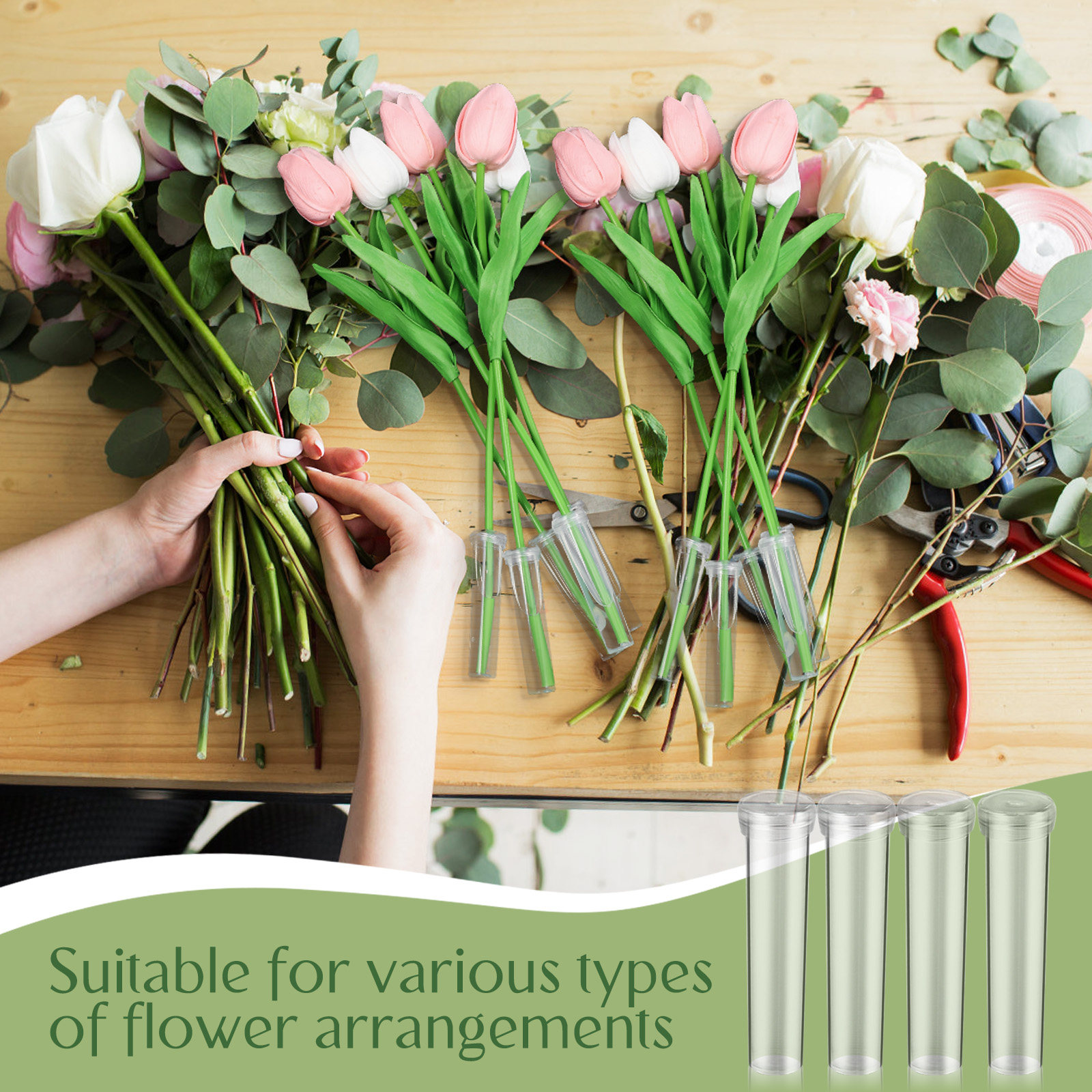 100Pcs Flower Nutrient Tubes U - Florist Flower Supply recensie en prijs
