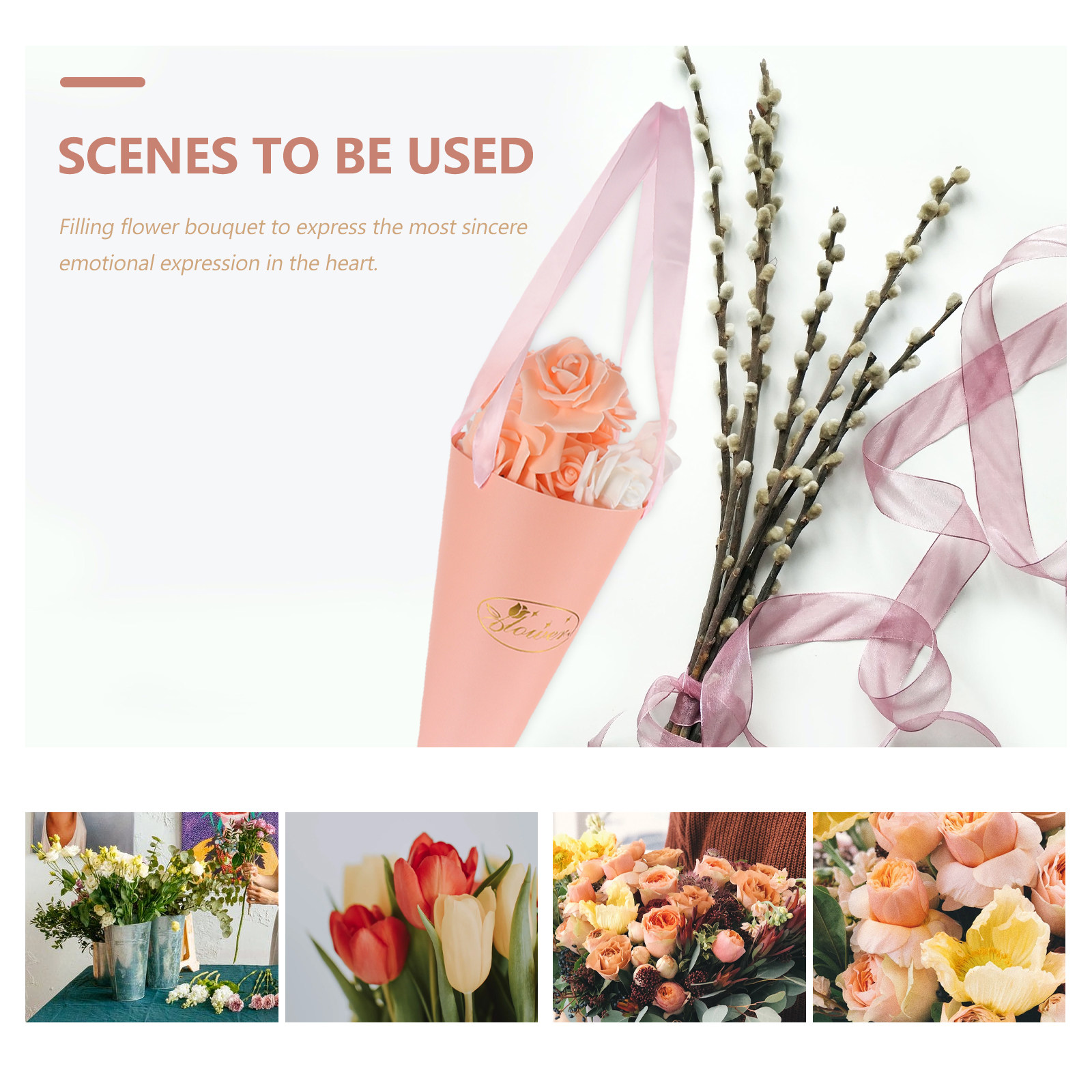 6Pcs Flower Bouquet Bags Chic  - The Florist Supply Shop recensie en prijs
